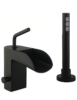 Crosswater Love Me Black Bath Shower Mixer Tap || LM410DB