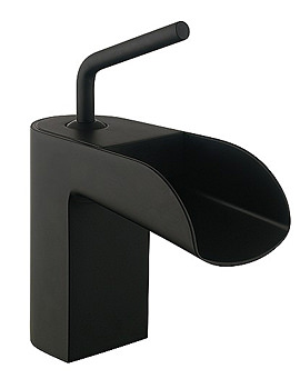 Crosswater Love Me Deck Mounted Mono-bloc Black Bath Filler Tap | LM310DB