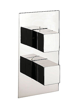 Crosswater Square Thermostatic 2 Way Diverter Shower Valve | WS1500RC