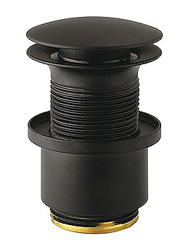 Crosswater Love Me Basin Click Clack Waste Unslotted Black | BSW0101B