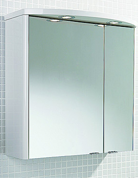 HIB Ambiente White Gloss Finish Bathroom Cabinet 616mm | 993.856015