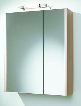 HIB Piola Natural Oak Finish Bathroom Cabinets