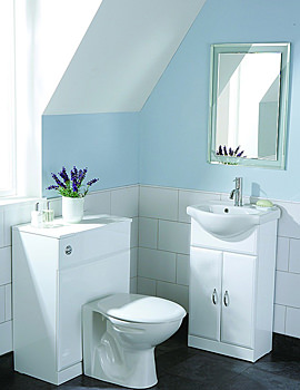 HIB Denia Sorrento White Bathroom Furniture