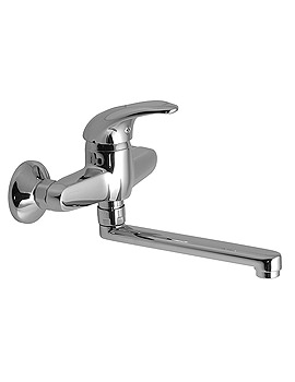 Vado Magma Exposed Wall Mounted Sink Mixer Tap With Spout