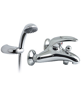 Vado Magma Exposed Wall Mounted Bath Shower Mixer Tap With Kit