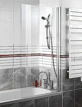 Manhattan Square Top Bath Screen 815mm | M3CLFTSCC