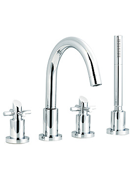 Scope 4 Tap Hole Deck Mounted Bath Shower Mixer Tap