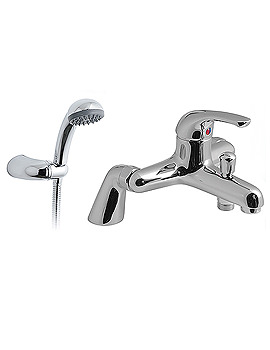 Vado Axis Pillar Mounted Bath Shower Mixer Inc Kit (2 Hole)