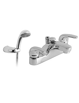 Vado Axis Deck Mounted Bath Shower Mixer Tap With Shower Kit
