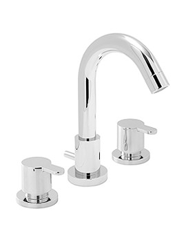 Vado Sense 3 Hole Deck Mounted Basin Mixer Tap