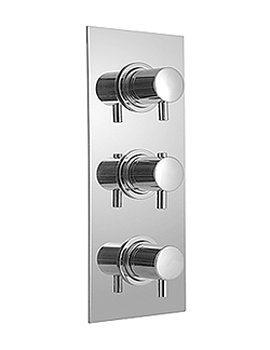Vado Celsius Concealed 3 Handle Thermostatic Shower Valve | CEL-128B-SQ
