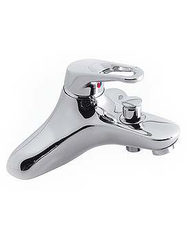 Vado Radius Deck Mounted Single Lever Bath Shower Mixer Tap
