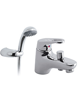 Vado Radius Single Lever Mono Bath Shower Mixer Tap With Kit