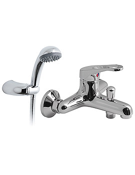 Vado Radius Wall Mounted Bath Shower Mixer Tap With Kit