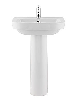 Balterley Curve Basin with Full Pedestal 52cm