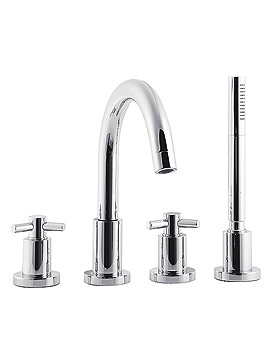 Home Of Ultra Aspect 4 Hole Deck Mounted Bath Shower Mixer Tap