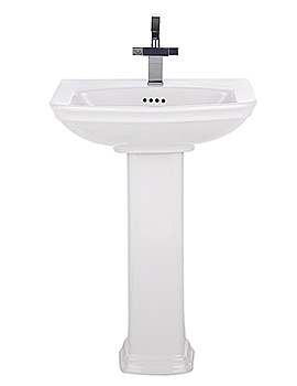 Balterley Majestic Basin 1 Tap Hole With Full Pedestal 60cm