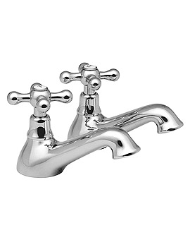 Vado Victoriana Bath Pillar Taps Pair