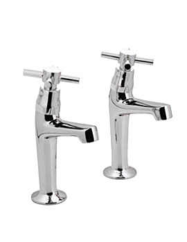 Vado Vecta High Neck Sink Pillar Taps Pair