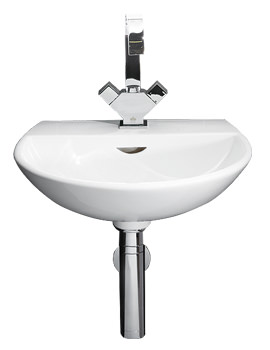 RAK Reserva Wall Hung Basin 400mm Wide With Bottle Trap