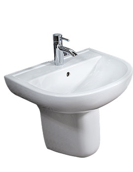 RAK Compact Semi Pedestal Basin 460mm Wide