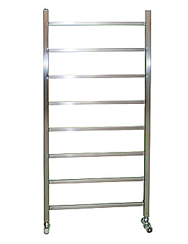 Image of Apollo Genova Brushed Stainless Steel Towel Rail 600 x 1200