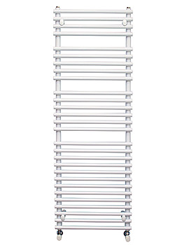 Apollo Pavia Tube on Tube White Towel Warmer 500 x 800