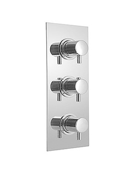 Zoo Concealed 3 Handle Thermostatic Shower Valve Half Inch