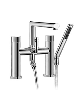 Vado Soho Deck Mounted 2 Hole Bath Shower Mixer Tap | SOH-130+K