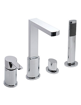 Vado Soho 4 Hole Deck Mounted Bath Shower Mixer Tap