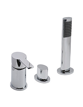 Vado Soho Deck Mounted 3 Hole Bath Shower Mixer Tap | SOH-132 NS