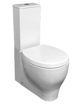RAK Zen Dual Flush Close Coupled WC With Toilet Seat 650mm
