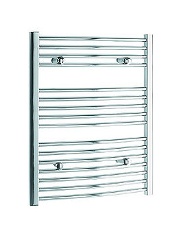 Tivolis Curved Chrome 450 x 600 Towel Rail