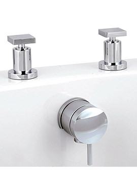 Milo Freeflow Bath Filler Tap With Pop Up Waste And Overflow