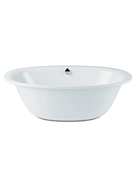 Ellipso Duo Oval Steel Bath With Moulded Panel 1900 x 1000mm | 236248050001