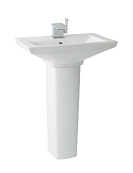 Phoenix Marco Square Wash Basin 590mm and Opt. Pedestal