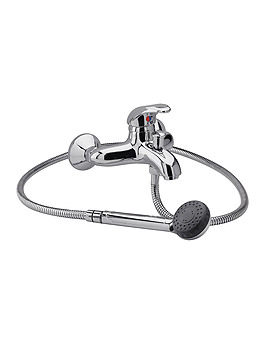 Loop Single Lever Wall Mounted Bath Shower Mixer Tap | PH304