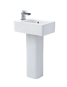 Phoenix Qube Basin With Full Pedestal 475mm Wide