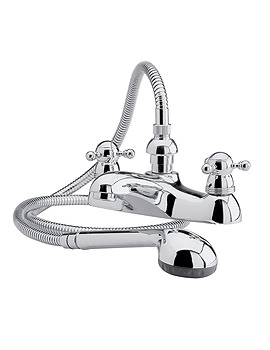 Monet Deck Mounted Bath Shower Mixer Tap With Shower Kit