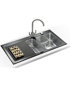 Franke Kubus Glass Kitchen Sink Pro Pack KBV 651