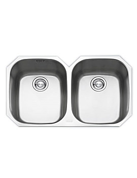 Franke Regatta 2 Bowl Stainless Steel Kitchen Sink RGX 120