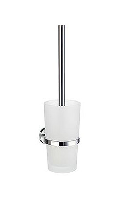 Smedbo Home Wall Mounted Toilet Brush With Frosted Glass | HK333