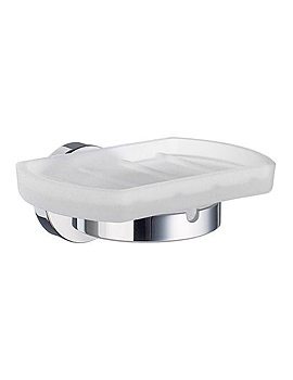 Smedbo Home Glass Soap Dish With Holder | HK342