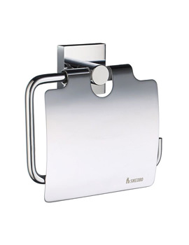 Smedbo House Toilet Roll Holder with Lid | RK3414