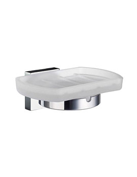 Smedbo House Frosted Glass Soap Dish With Holder | RK342
