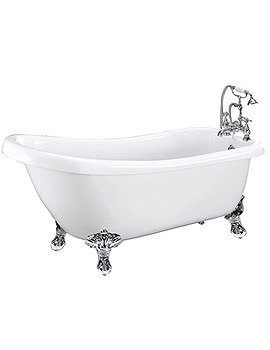 Phoenix Single Ended Slipper Bath Roll Top Bath