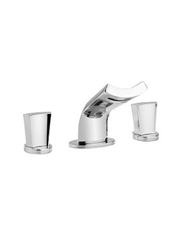 CrossWater Glide 3 Tap Hole Basin Set | GL135DPC