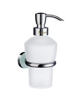 Smedbo Moon Wall Mounted Glass Soap Dispenser With Holder | MK369
