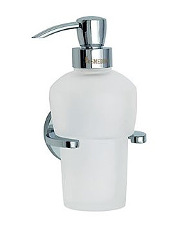 Smedbo Loft Wall Mounted Glass Soap Dispenser | LK369