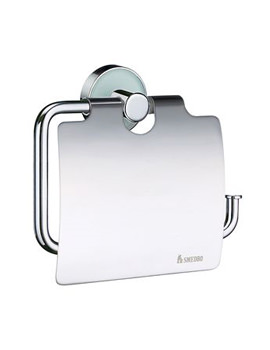 Smedbo Moon Toilet Roll Holder With Lid | MK3414